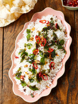 Next Jamie Oliver Pink Big Love Pass Me Platter Stoneware Serving Platter 35x20x2cm- Buy online at McGrocer