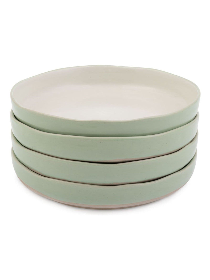Jamie Oliver set of 4 green Big Love stackable stoneware bowls, UK version