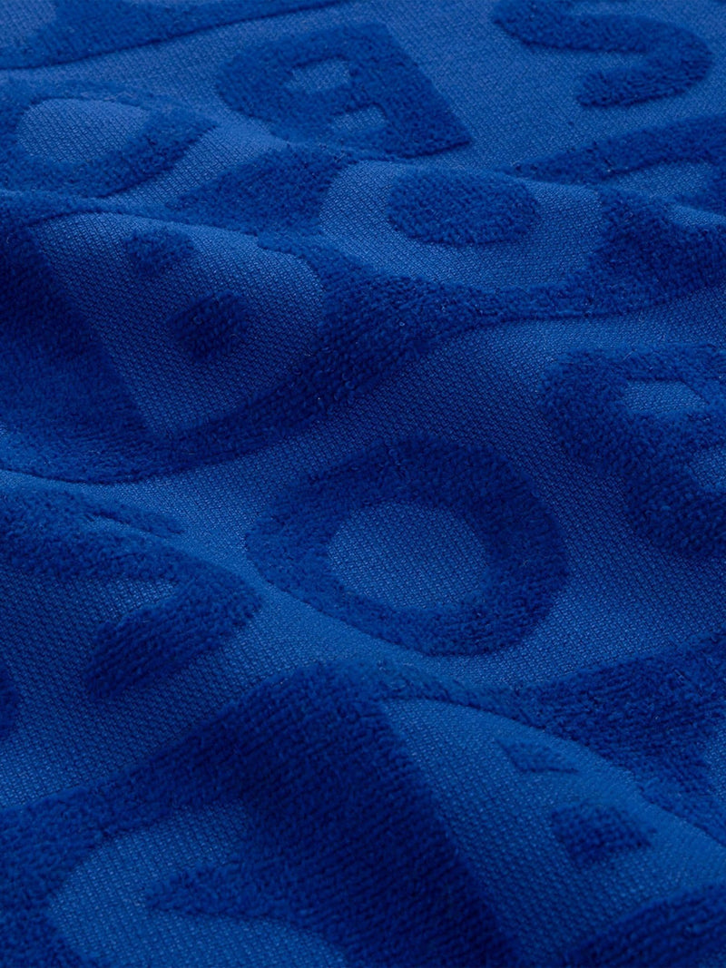 BOSS blue font beach towel 90x150cm, UK version