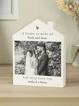 Next PMC Personalised Photo Upload Wooden House Ornament- Buy online at McGrocer