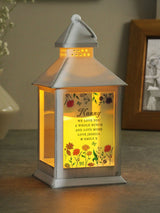 Next PMC Personalised Wild Flowers LED Decorative Lantern- Buy online at McGrocer