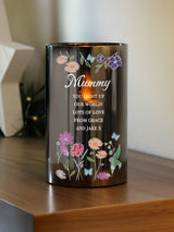 Next PMC Personalised Wild Flowers LED Candle in Glass Jar- Buy online at McGrocer