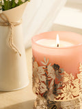 Orange Blossom floral decorative candle 13.5cm, UK version