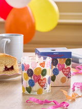 Next White Jasmine Happy Birthday Balloon Candle, 9cm- Buy online at McGrocer