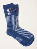 FatFace Blue Mens Skiing Snoopy Socks in a Mug