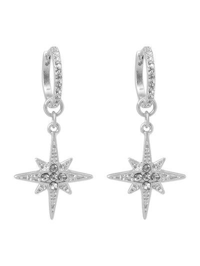 Bibi Bijoux Gothic Revival Stern Sterlingsilber Ohrringe