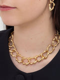 Bibi Bijoux Gold Bamboo Chain Necklace 40cm with 8cm Extender - British product
