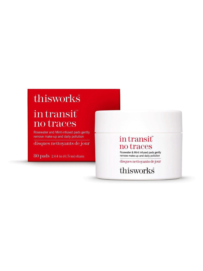 This Works In Transit No Traces Cleanser face wipes (British brand)