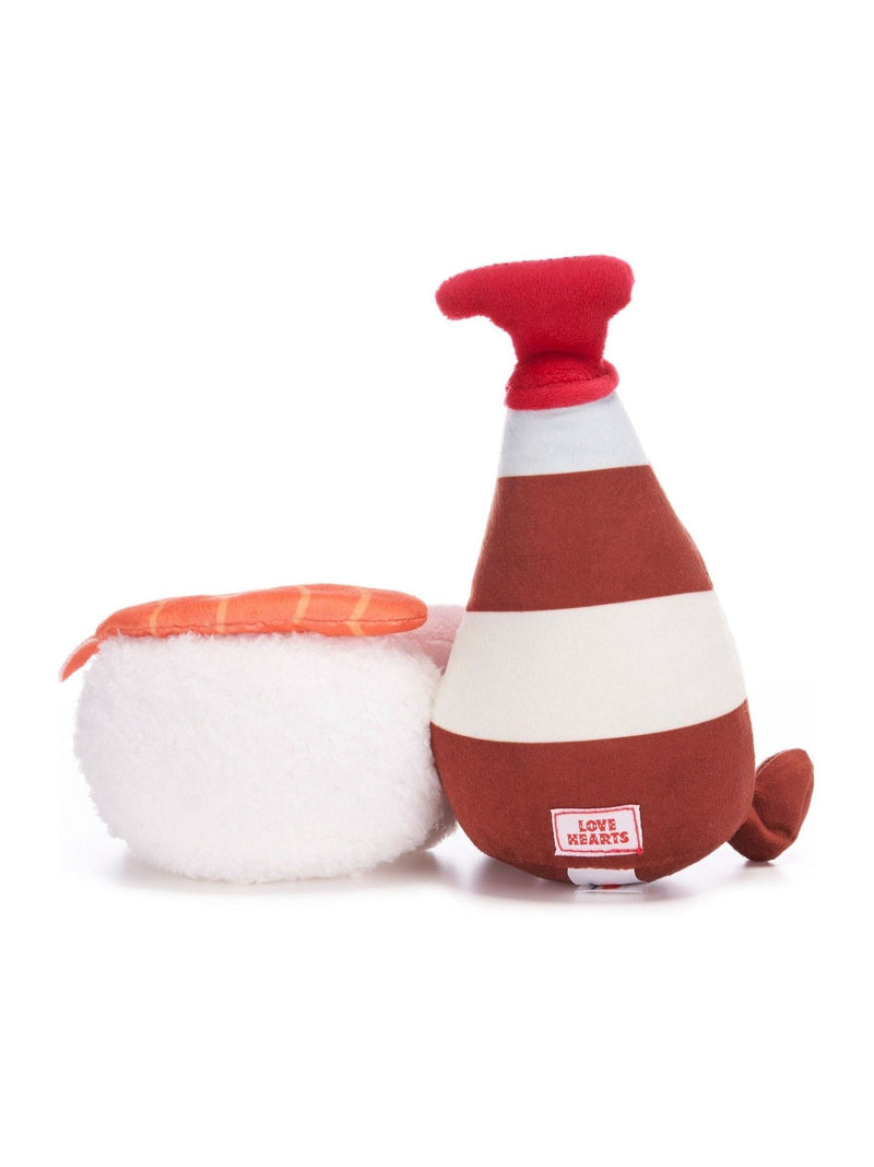 Swizzels Love Hearts sushi and soy sauce soft toy - British product