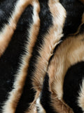 Rockett St George black tiger faux fur throw 150x200cm (British brand)