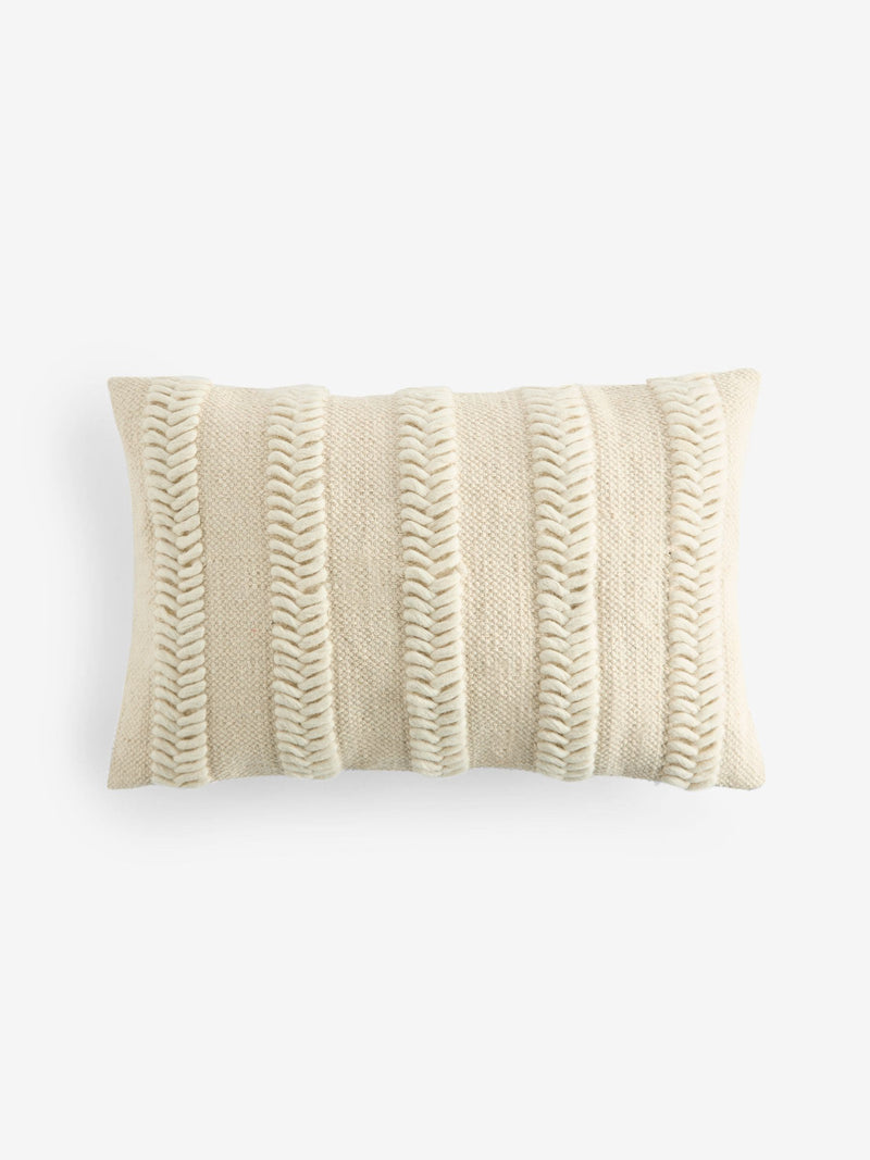 Natural woven chevron cushion 40x59cm, UK version