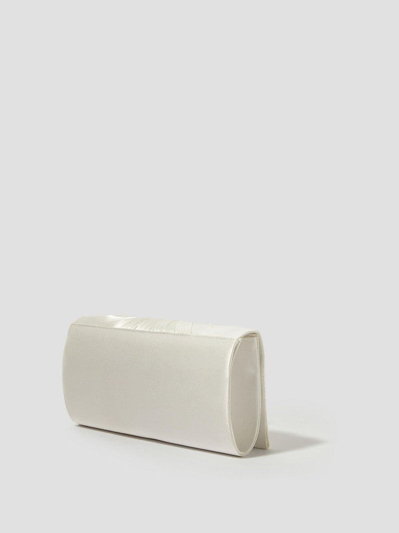 Monsoon Talia twisted satin clutch bag, imported from the UK