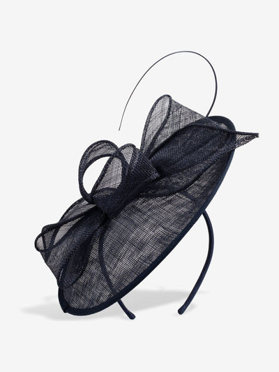 Next Jon Richard Blue Navy Woven Bow Fascinator Headband Accessory 59mm x 37mm- Buy online at McGrocer
