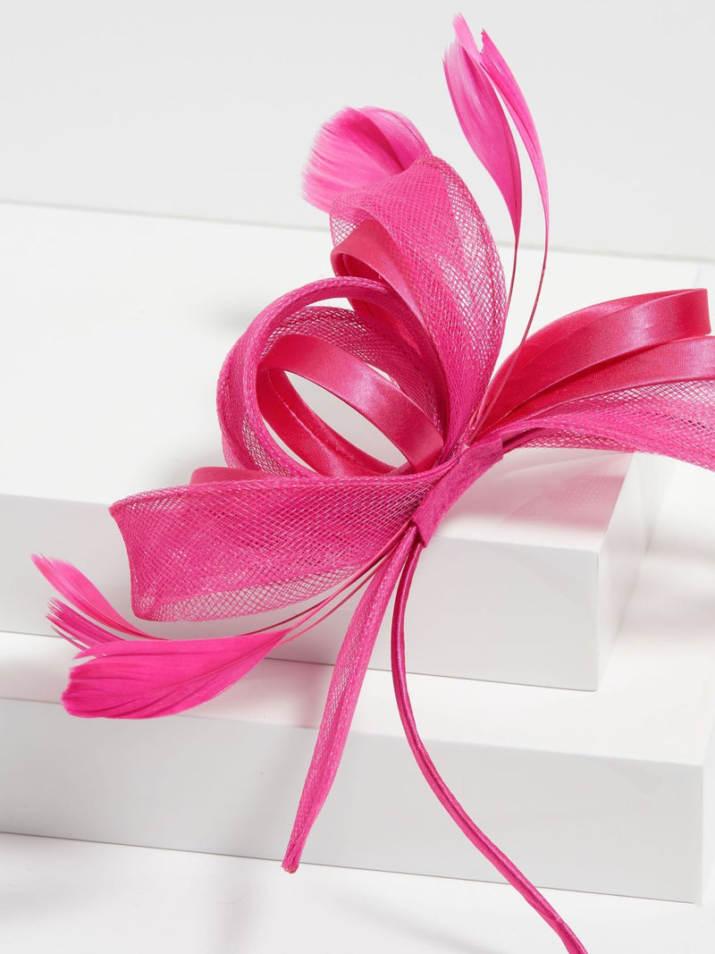 Jon Richard pink fushia medium fascinator, UK version