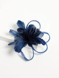 Jon Richard blue floral fascinator small - British product