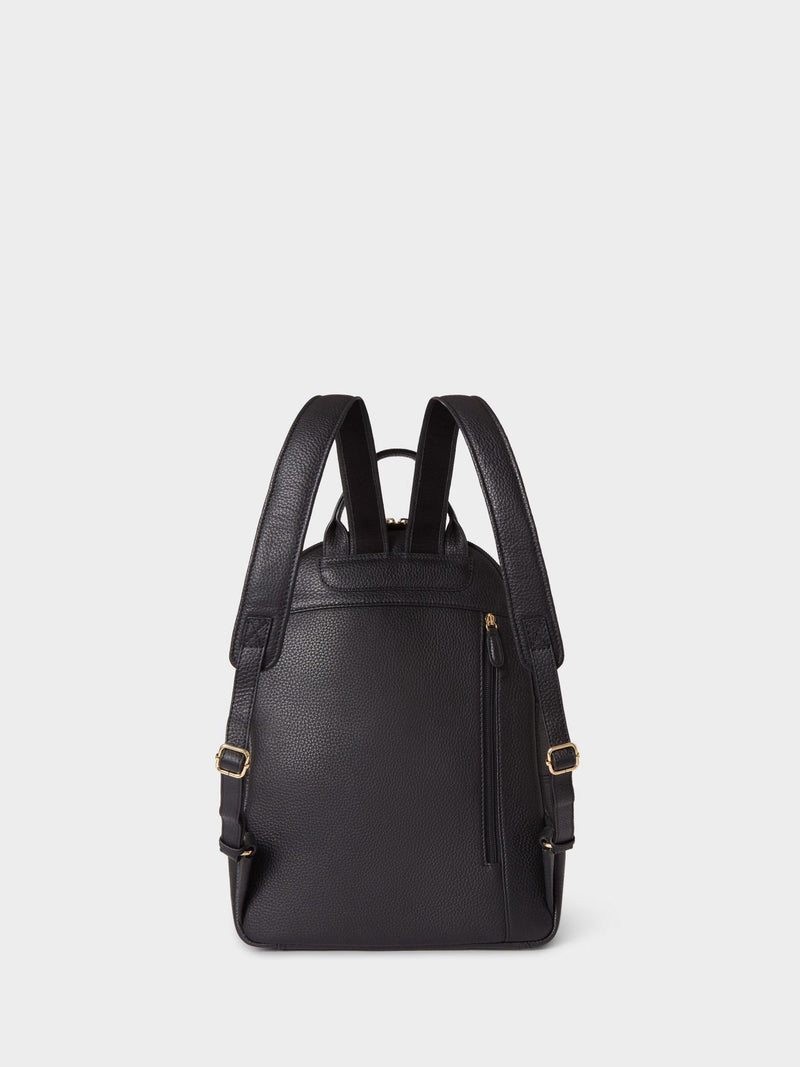 Osprey London black leather Adaline backpack (British brand)