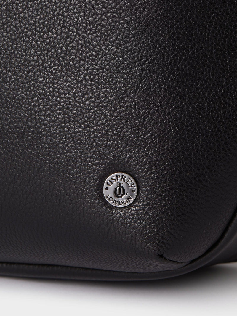 Osprey London The Venture leather backpack in black, UK version