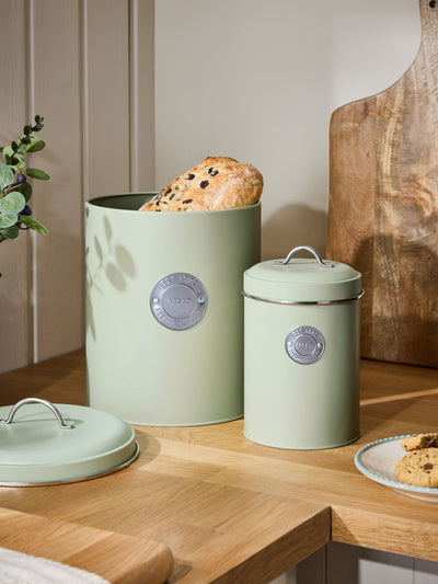 Next Sage Green Set of 2 Storage Jars for Tea, Coffee, and Sugar- Buy online at McGrocer
