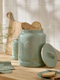Sage green country badge bread bin (British brand)