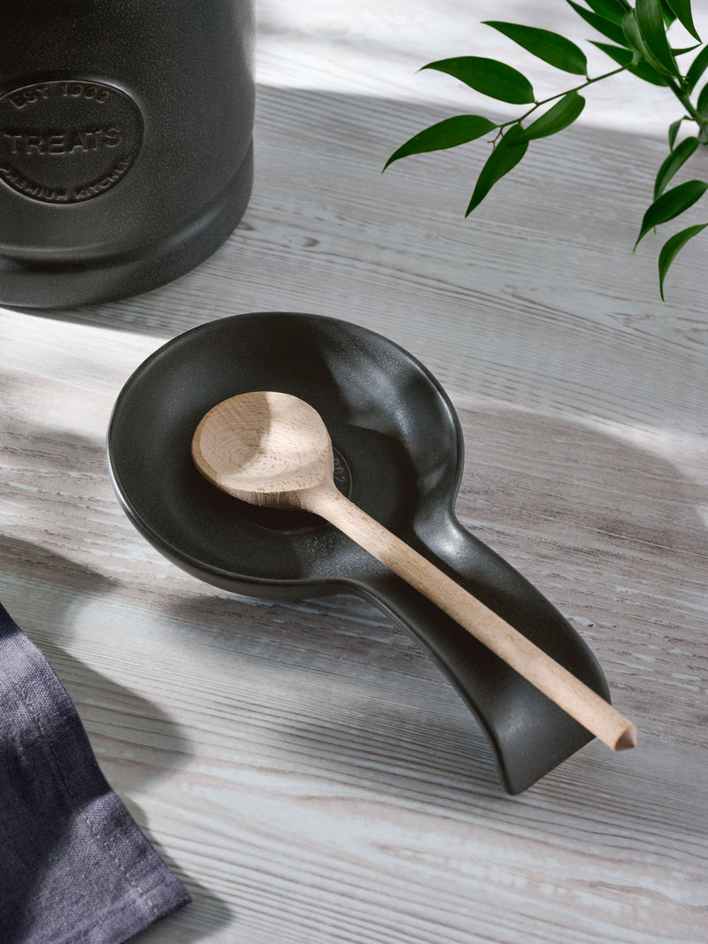 Black country badge ceramic spoon rest - British product