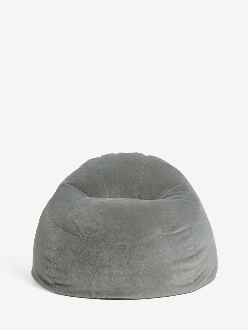 Grey faux fur beanbag 60cm diameter (British brand)