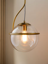 Next Rockett St George Antique Brass Glass Globe Ceiling Light- Buy online at McGrocer