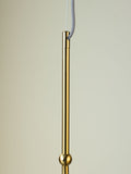 Rockett St George antique brass glass globe ceiling light 145cm (British brand)