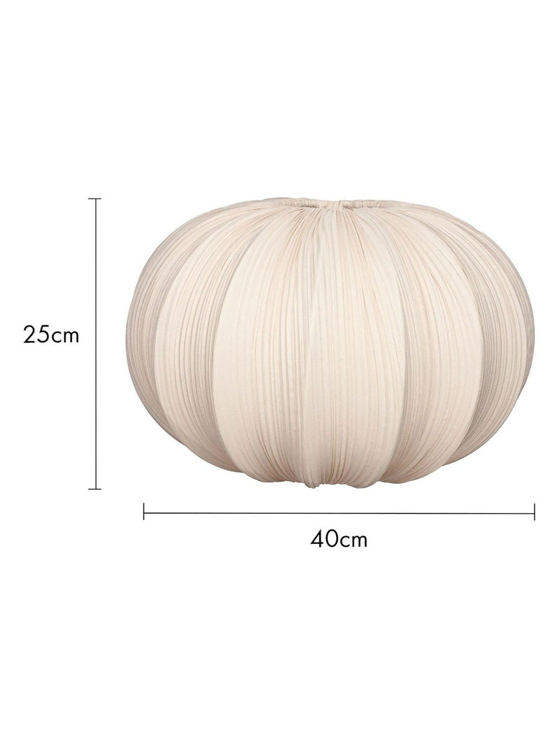 Rockett St George pleated fabric ceiling light, imported from the UK