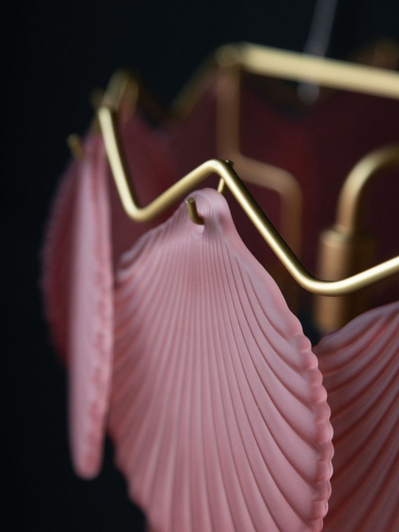 Rockett St George pink shell pendant light, imported from the UK