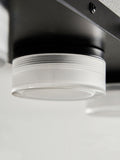 BHS Amalfi matte black LED ceiling light, imported from the UK