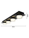 BHS Amalfi matte black LED ceiling light, imported from the UK