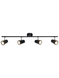 BHS Freya 4-light GU10 wall light black IP44, UK version