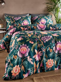 Vantona Teal Blue Anika Quilt Cover Set