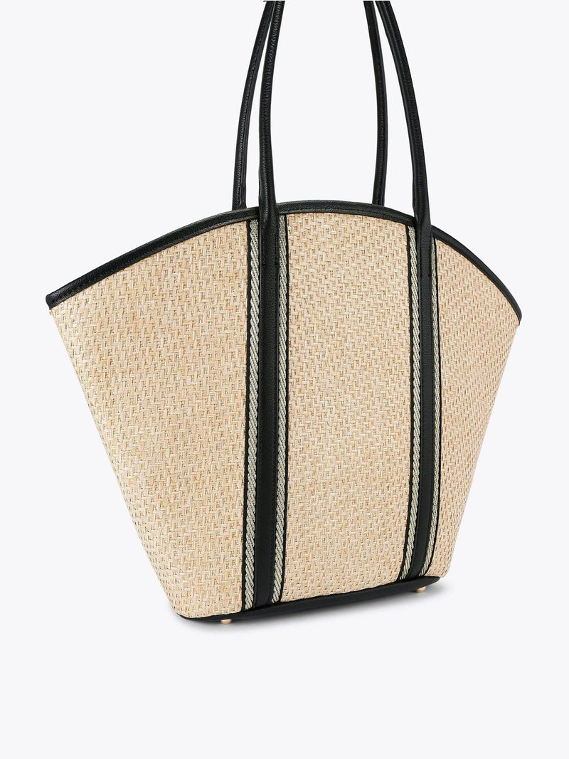 Carvela Sorrento black straw basket bag, UK version