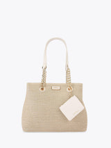 Next Carvela Cream Chrome Cammie 3 Tote Bag- Buy online at McGrocer
