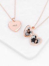 Next Treat Republic Personalised Heart Photo Locket Necklace- Buy online at McGrocer