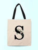 Next Treat Republic Personalised Floral Print Initial Tote Bag- Buy online at McGrocer