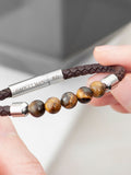 Treat Republic woven tiger's eye bracelet 21cm (British brand)