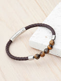 Treat Republic woven tiger's eye bracelet 21cm (British brand)