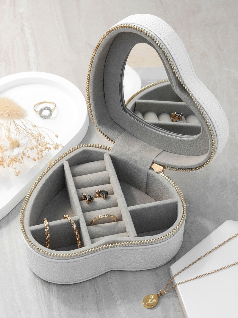 Treat Republic personalised heart shaped jewellery case (British brand)