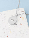 Treat Republic personalised oval photo locket pendant (British brand)