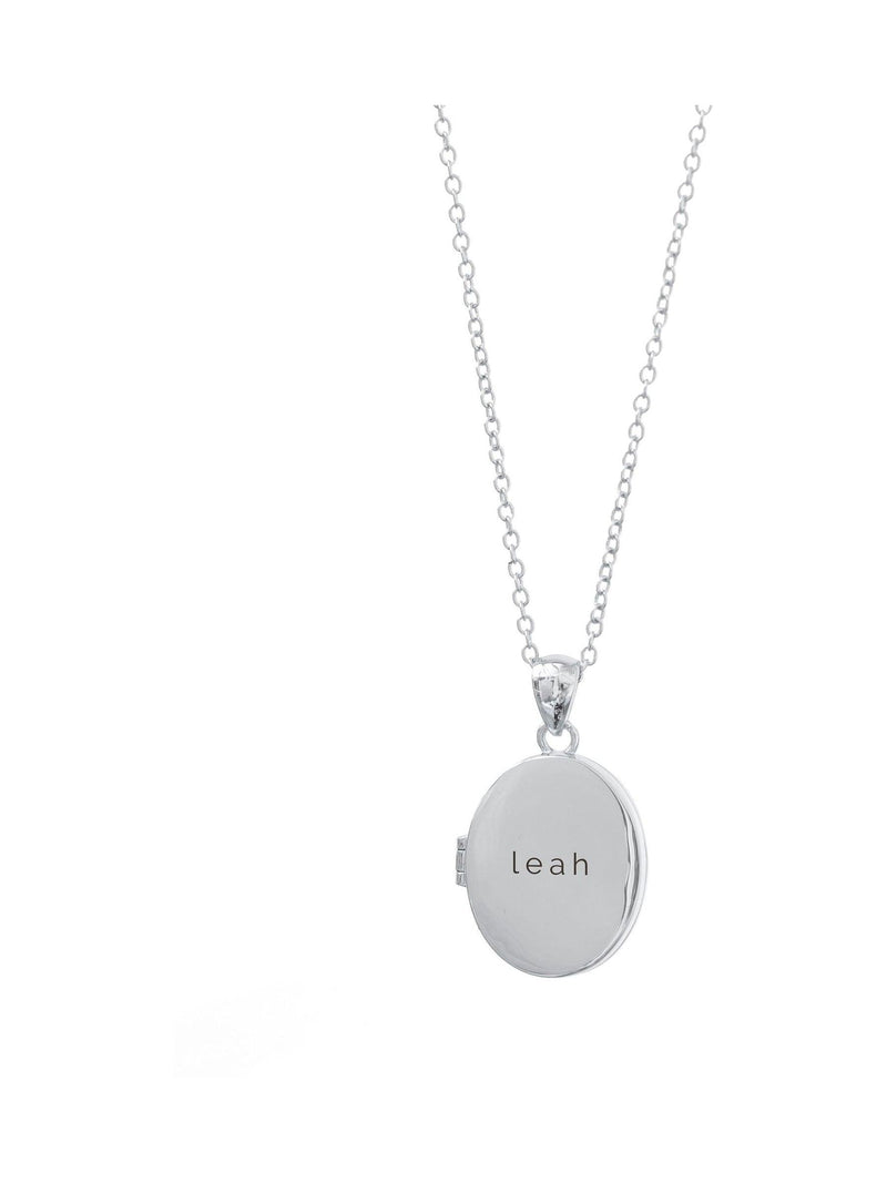 Treat Republic personalised oval photo locket pendant (British brand)