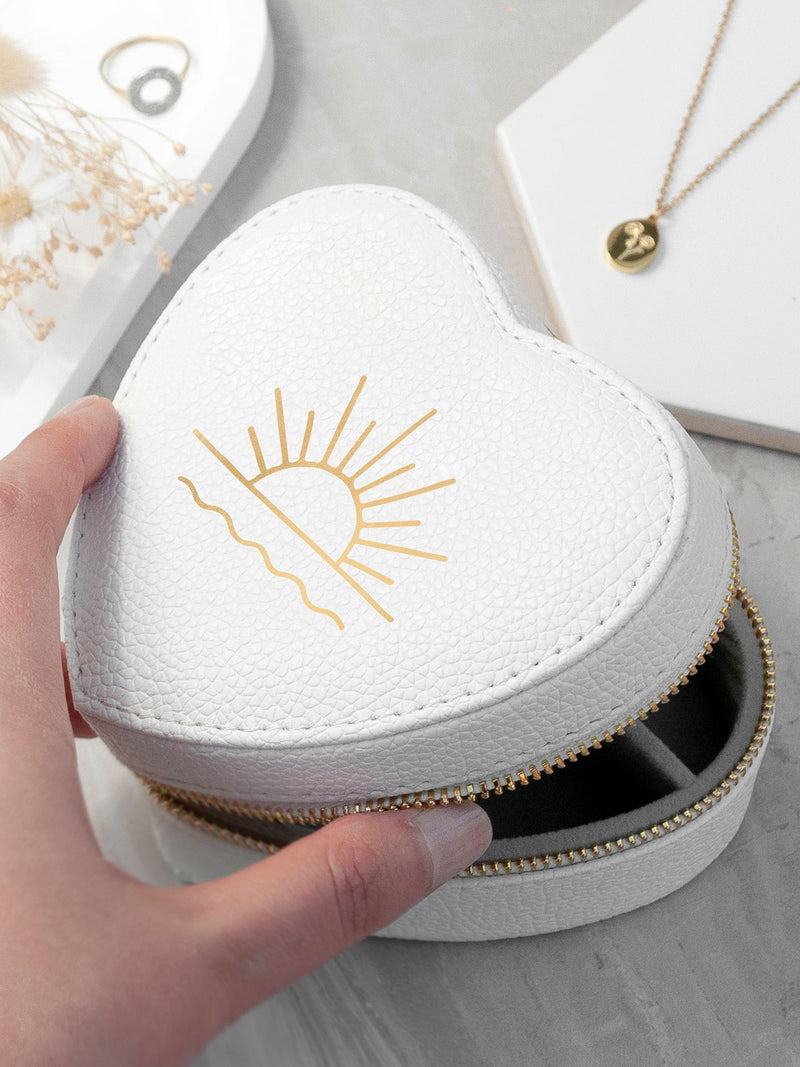 Treat Republic customisable heart jewellery case compact, imported from the UK