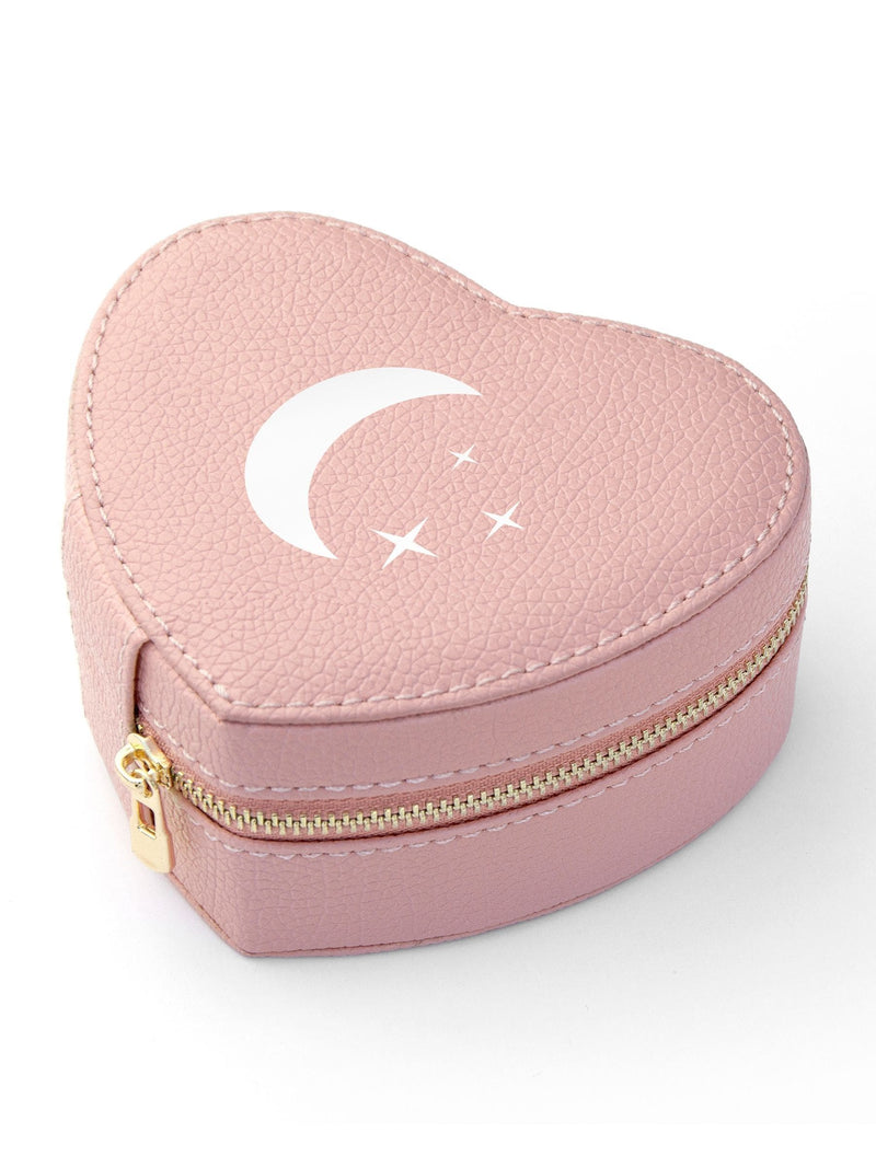 Treat Republic customisable heart jewellery case with velvet lining (British brand)