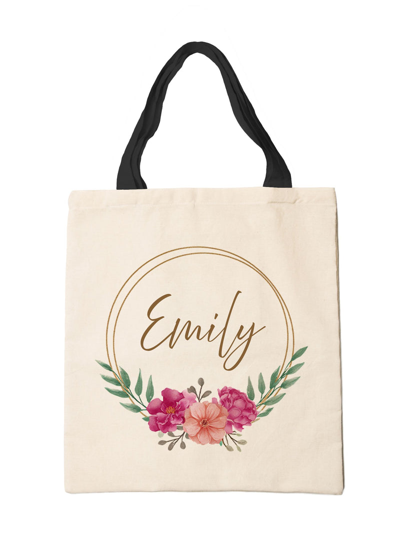Treat Republic personalised floral print tote bag, UK version