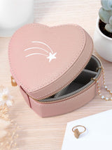 Next Treat Republic Customisable Icon Pink Heart Jewellery Case Shooting Star- Buy online at McGrocer