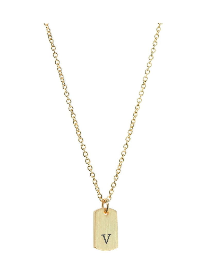 Treat Republic monogrammed tag necklace chain length 41-46cm (British brand)