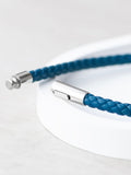 Treat Republic personalised infinity capsule leather bracelet 21.5cm (British brand)