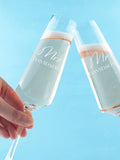 Treat Republic personalised champagne flute set 160ml (British brand)