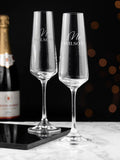 Treat Republic personalised champagne flute set 160ml (British brand)